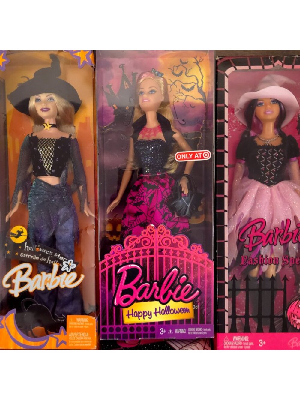 New Barbie Halloween Doll Lot Enchanted Glow Fashion Spell Pink Witch NRFB - Picture 6 of 16